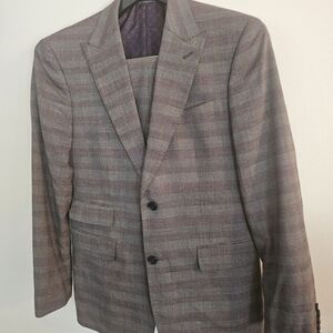 English Laundry Gray Plaid Blazer